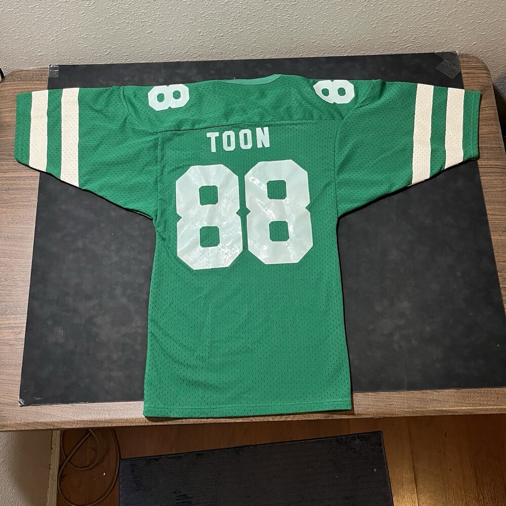 Al Toon New York Jets Jersey #88 NFL Athletic Knit USA McGregor 1970s Sand Knit